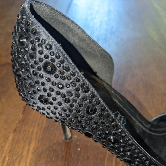 Sz 7 Aldo Leather Rhinestone Party Pumps - Picture 2 of 4